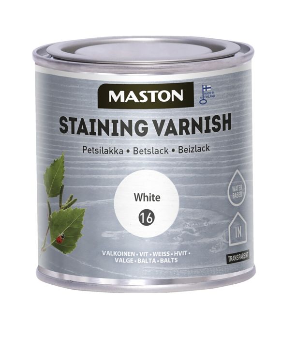 Peitslakk Maston Staining Varnish 250 ml 16 Valge