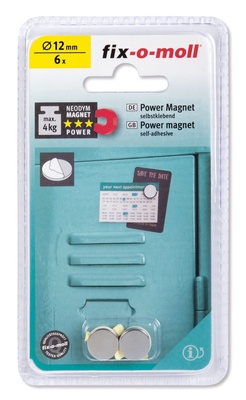 Magnet Fix-O-Moll, hall, 6 tk