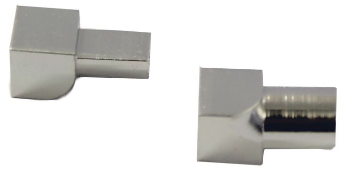 Plaadiliistu sisenurk Dione 12 mm hõbedane 2 tk