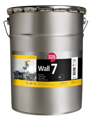 Seinavärv Vivacolor Wall 7, valge, 18 l