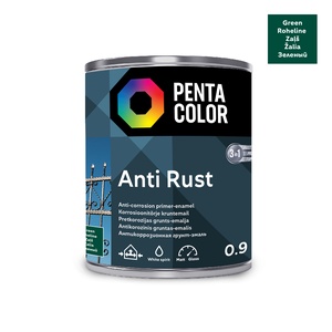 Emailvärv Pentacolor Anti Rust, 0.9 l, roheline