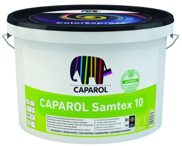 Sisevärv Caparol Samtex 10 B1 valge 1,25 l