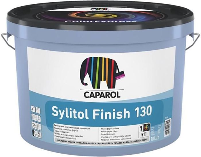 Silikaatvärv Caparol Sylitol Finish 130 B1 valge 10 l