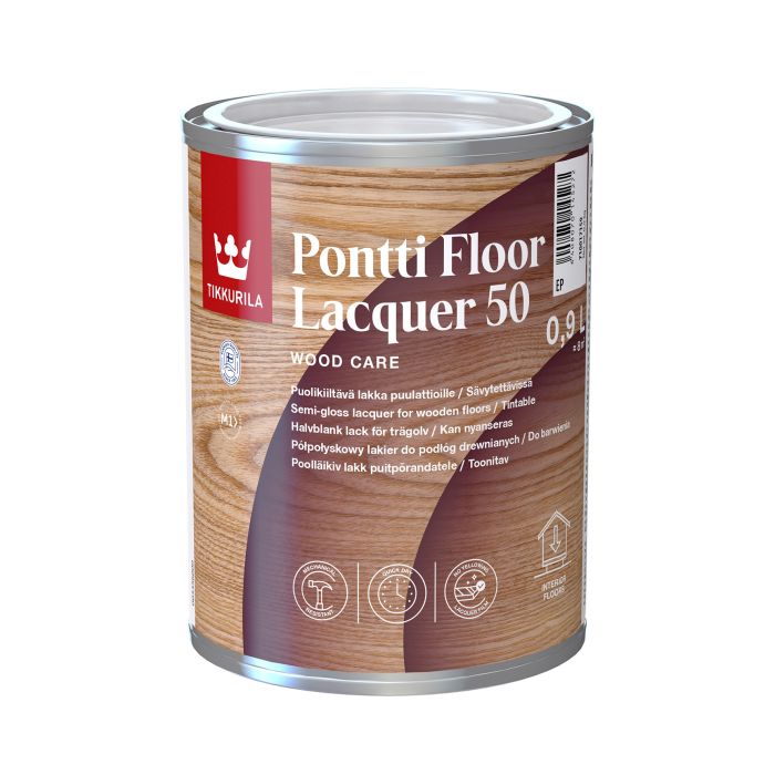 Puitpõrandalakk Tikkurila Pontti Floor Lacquer 5 0,9 l
