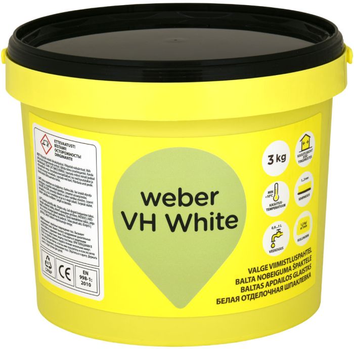 Viimistluspahtel Weber VH valge 3 kg