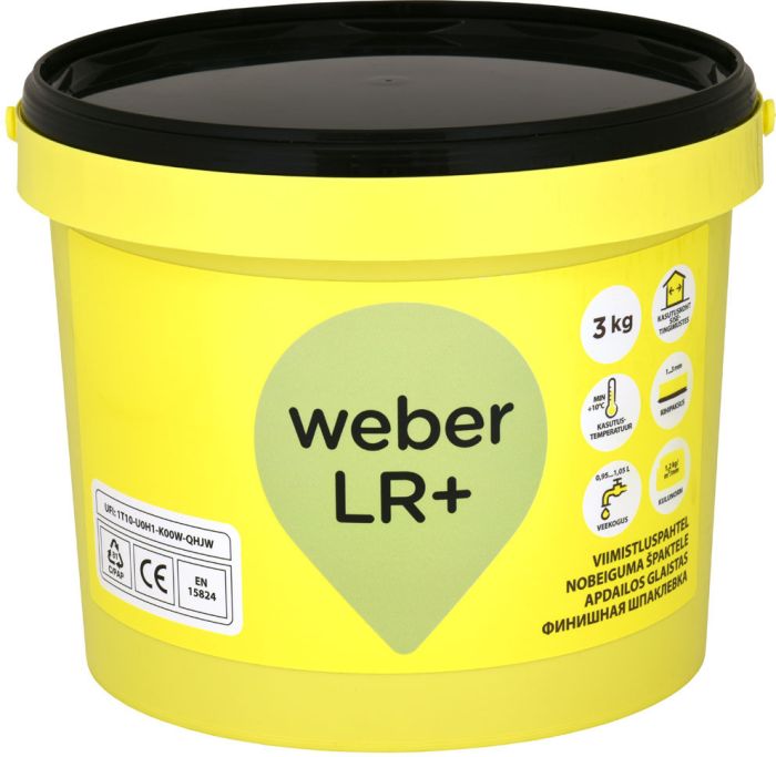 Viimistluspahtel Weber LR+ 3 kg