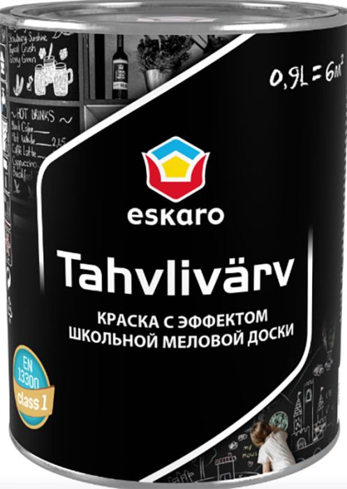 Tahvlivärv Eskaro 0,9l, must  | bauhaus.ee