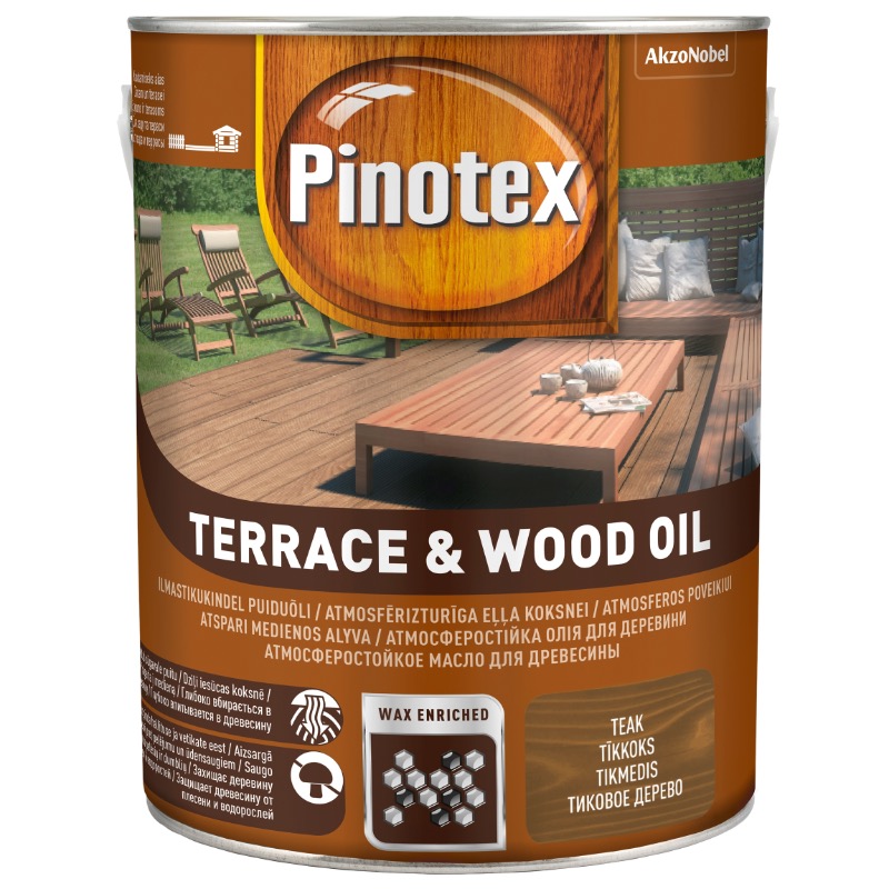 PINOTEX TERRACE&WOOD OIL 3L TEAK