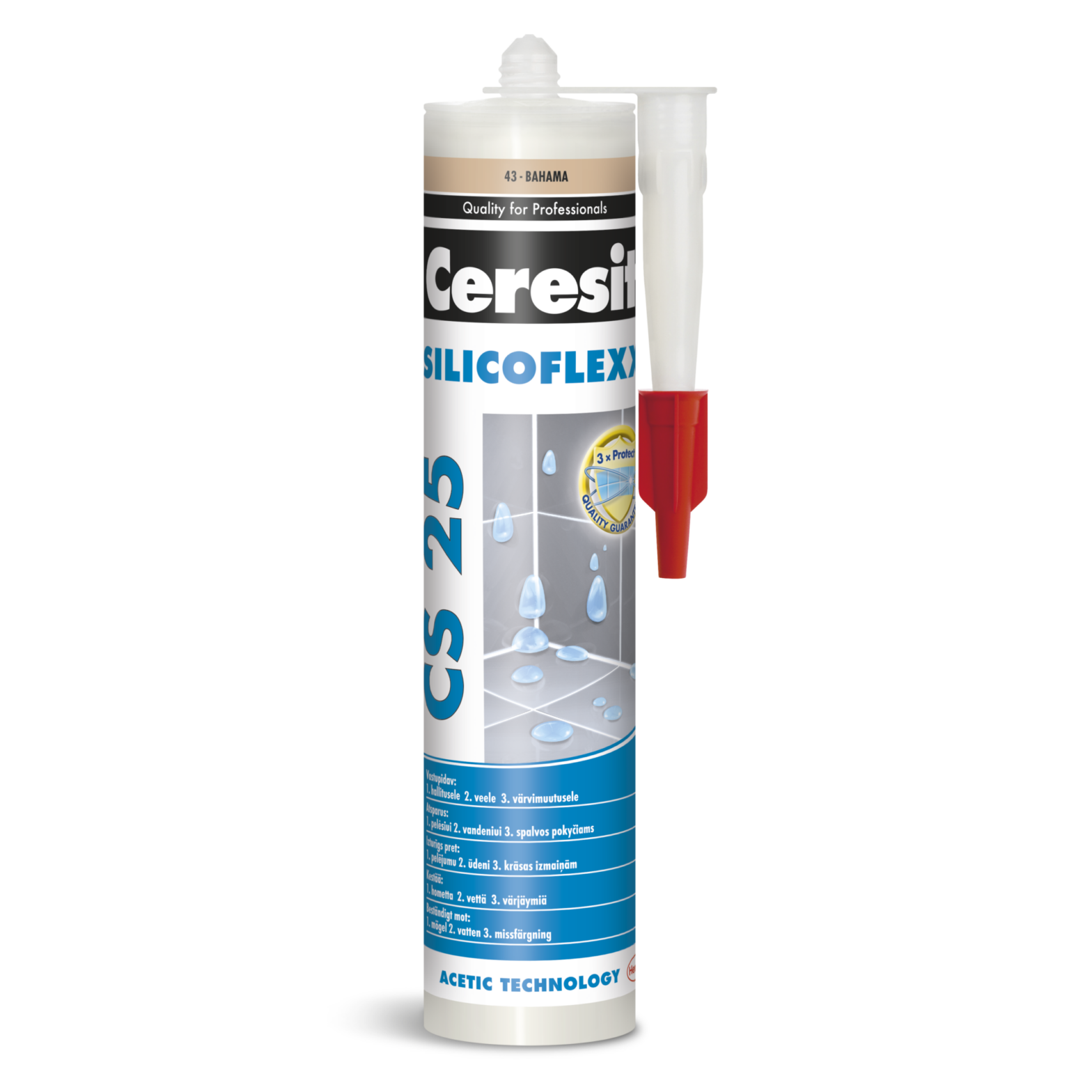 SANITAARSILIKOON CERESIT CS-25 14 PLATINUM 280ML