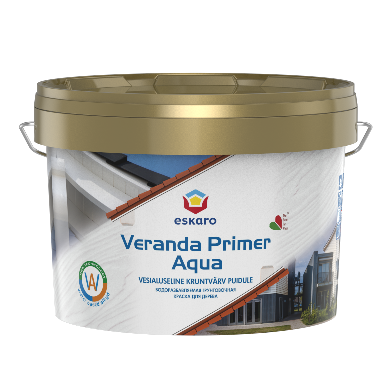 KRUNTVÄRV VERANDA PRIMER AQUA 2,7L