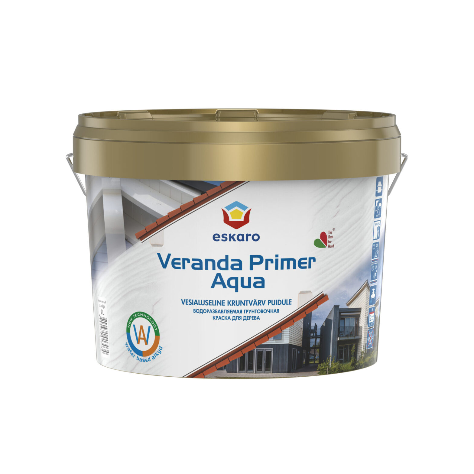 KRUNTVÄRV VERANDA PRIMER AQUA 9L