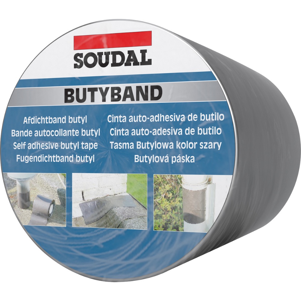 ISELIIMUV BUTÜÜLLINT 15CM*10M BUTYBAND ALUMIINIUM SOUDAL