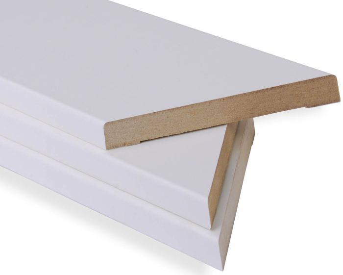 Uksepiirdeliistude komplekt MDF, valge 12 x 70 mm  | bauhaus.ee