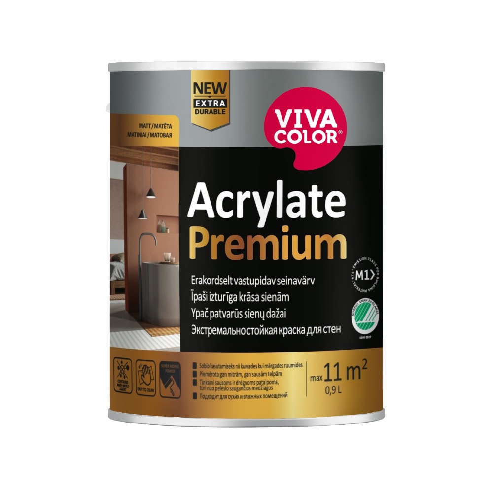 ALUSVÄRV ACRYLATE PREMIUM C 0,9L - AINULT TOONIMISEKS!