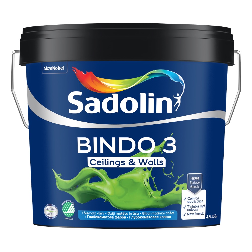 SISEVÄRV BINDO 3 BW 4,5L UUS