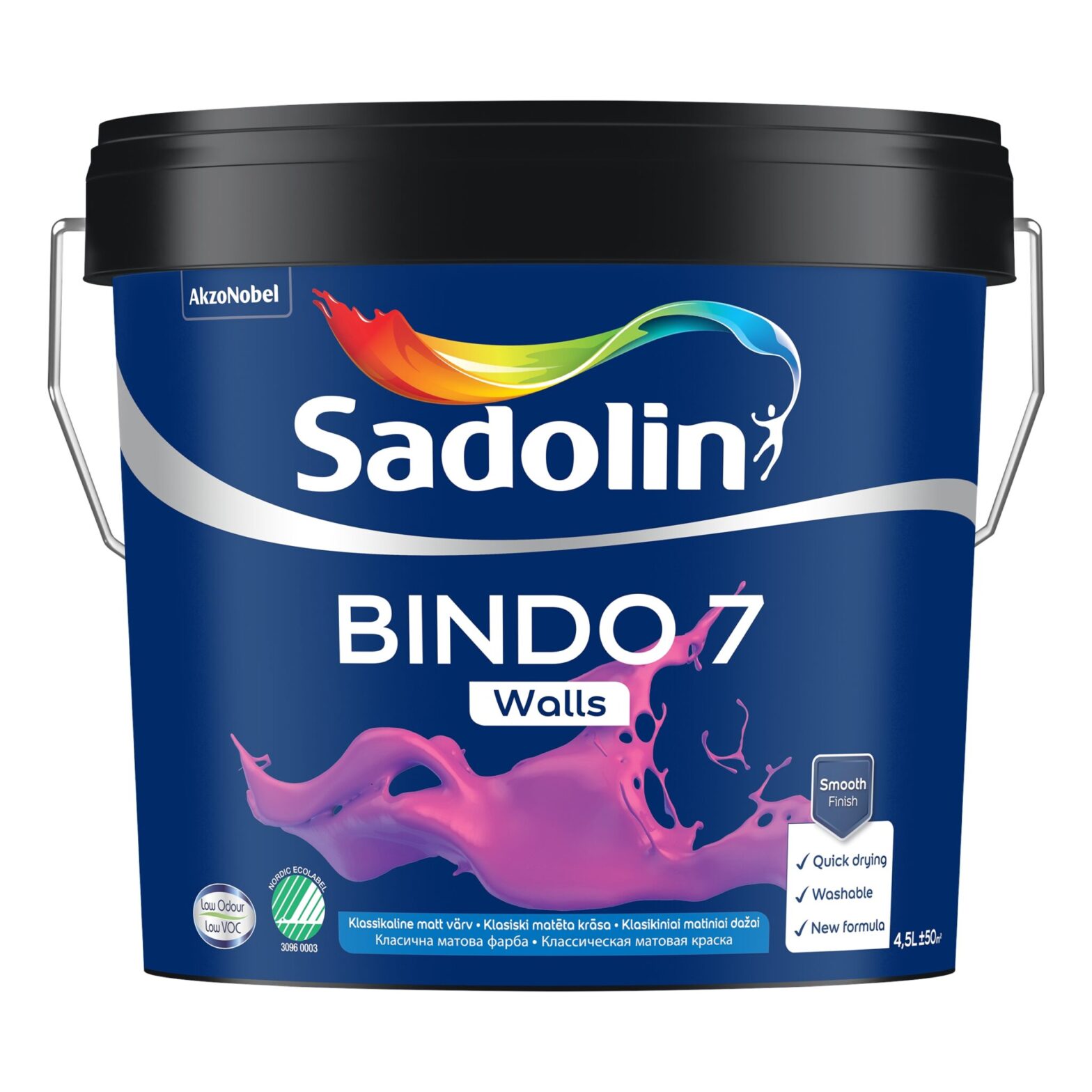 SISEVÄRV BINDO 7 BW 4,5L UUS