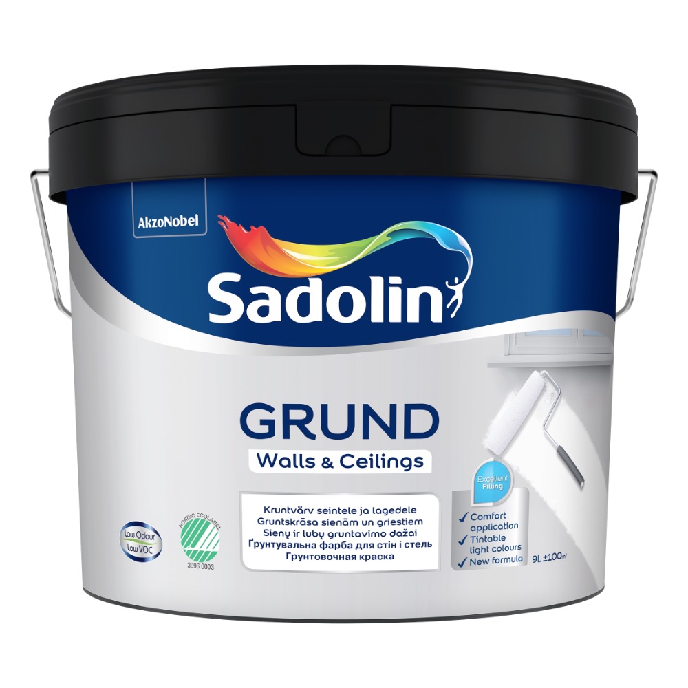 KRUNTVÄRV GRUND 9L SADOLIN UUS