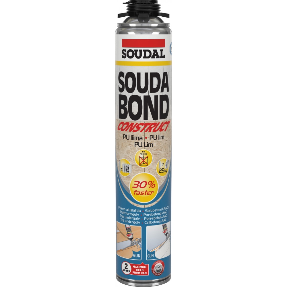 POLÜURETAANLIIM SOUDAL SOUDABOND CONSTRUCT 750ML