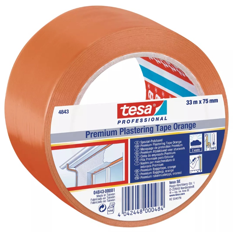 PVC TEIP TESA 4843 ORANŽ 33M*75MM