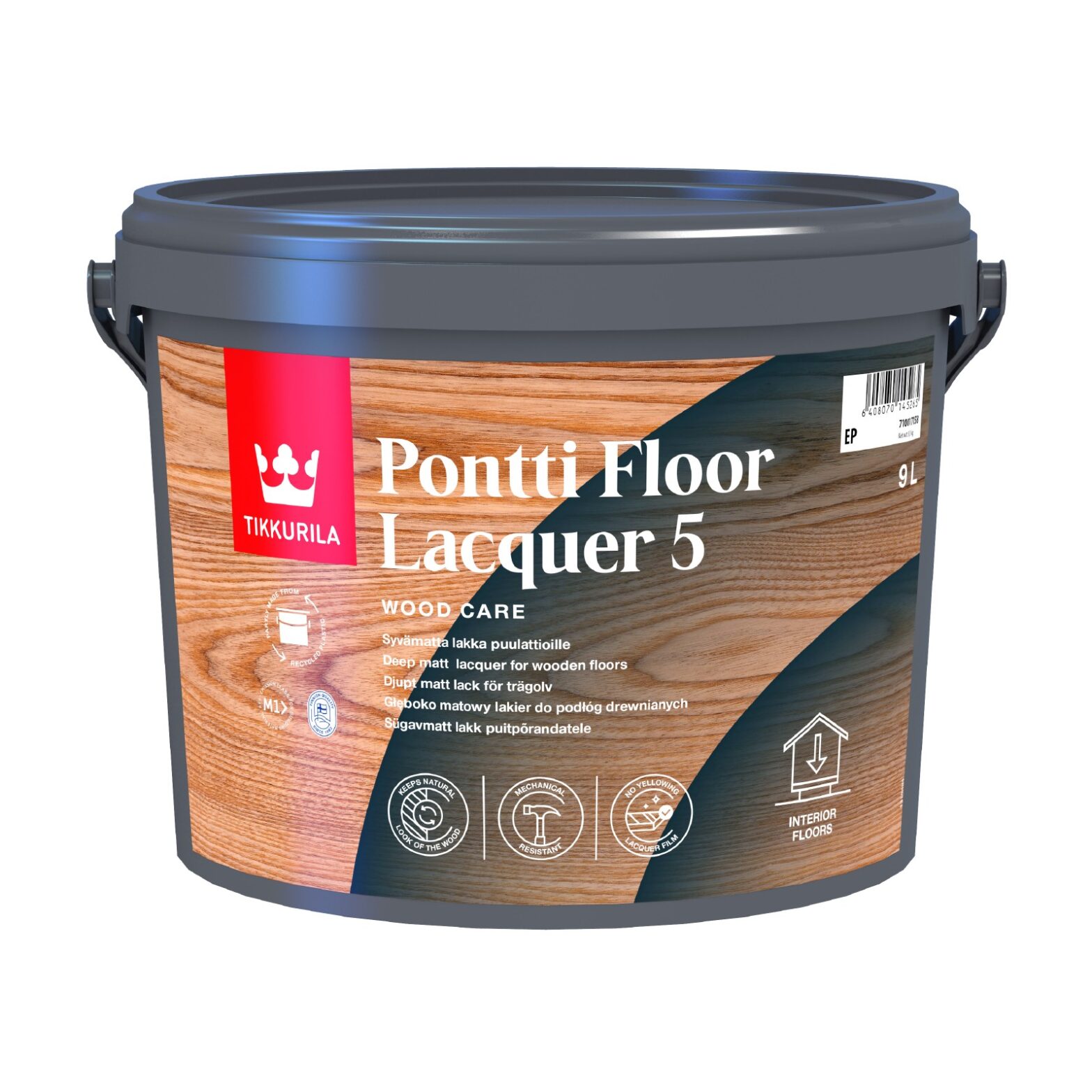 LAKK PONTTI FLOOR LACQUER 5 EP SÜGAVMATT 9L