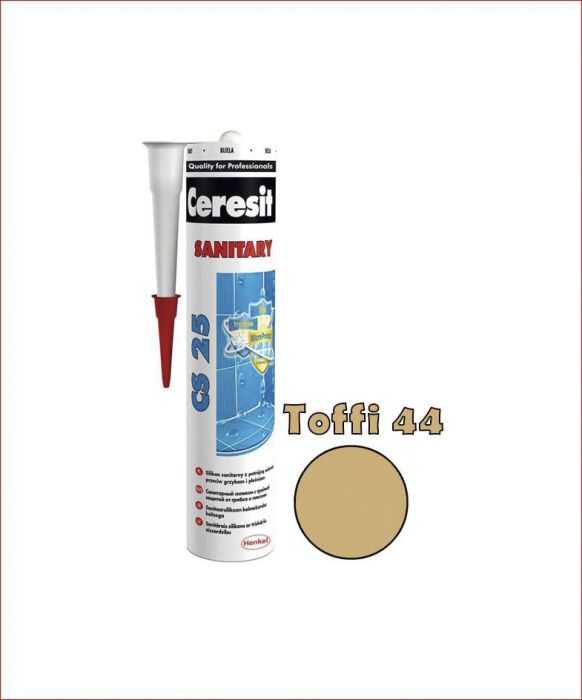 Sanitaarsilikoon Ceresit CS25 280 ml, Toffi 44  | bauhaus.ee