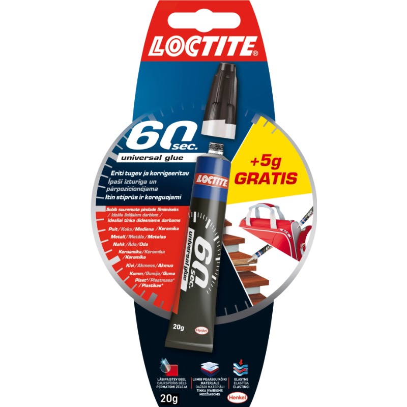 LIIM LOCTITE 60 SEC UNIVERSAL GLUE 15G+5G