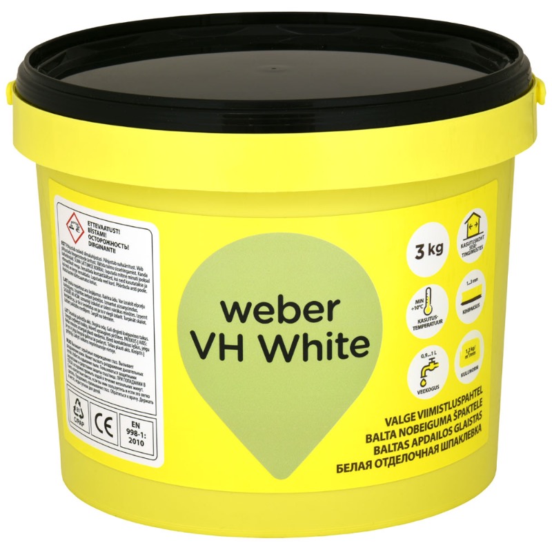 VIIMISTLUSPAHTEL WEBER VH VALGE 3KG