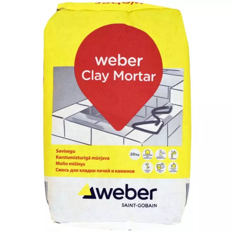 AHJUSEGU WEBER CLAY MORTAR 20KG