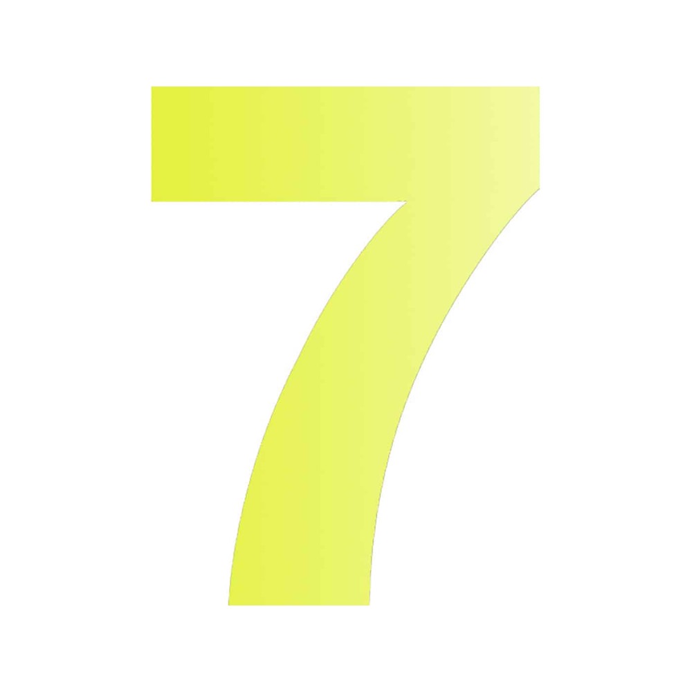 NUMBER 7 KLEEBITAV KOLLANE 80MM