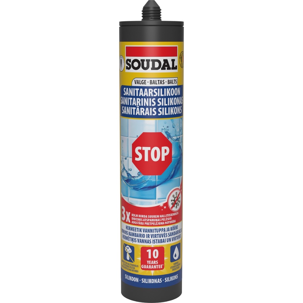 SANITAARNE SILIKOON STOP 280ML VALGE
