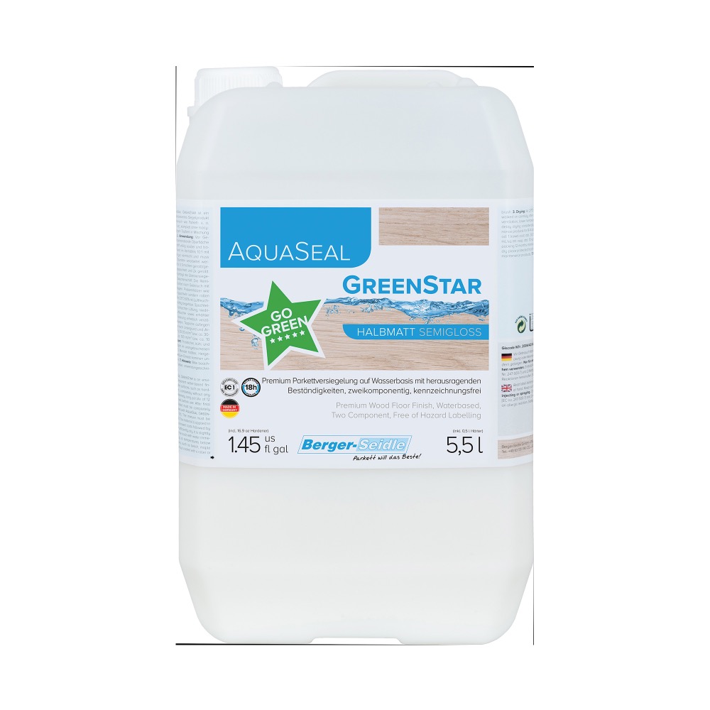 VIIMISTLUSLAKK AQUASEAL GREENSTAR 2K 5,5L