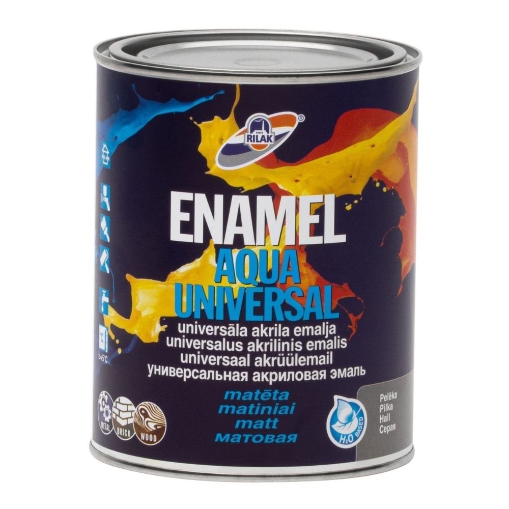UNIVERSAALNE VESIDISPERSIOON EMAIL ENAMEL AQUA UNIVERSAL MATT KOLLANE 0,9L