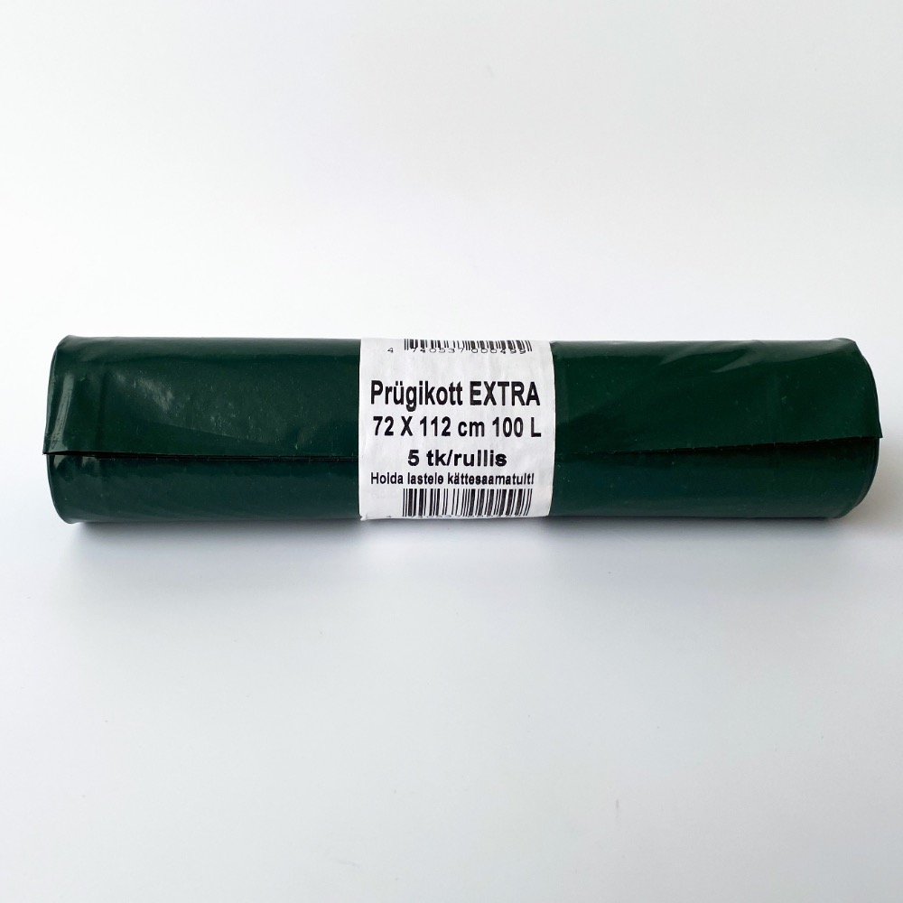 PRÜGIKOTT 100L ROHELINE TUGEV 5TK/PK TKL