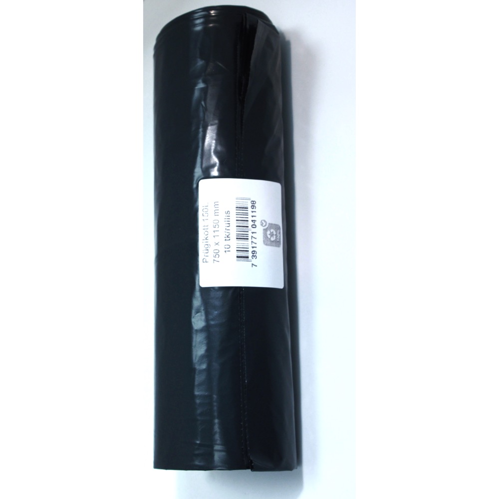 PRÜGIKOTT 150L MUST 75*115CM 10TK/PK TKL