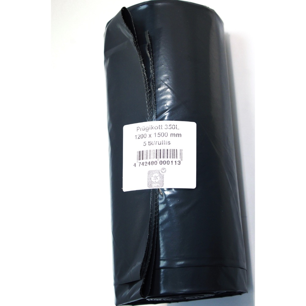 PRÜGIKOTT 350L MUST 120*150CM 5TK/PK TKL