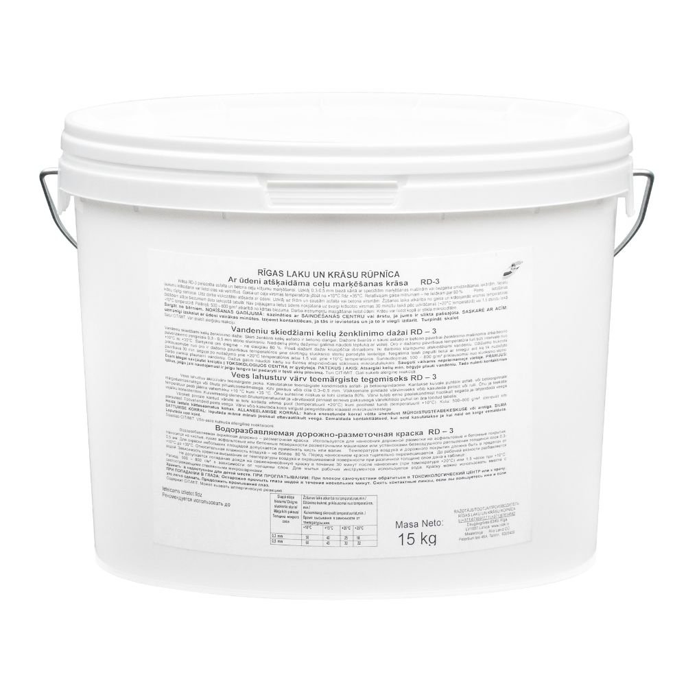 TEEMÄRGISTUSVÄRV RD-3 VALGE 8,5L C - AINULT TOONIMISEKS!