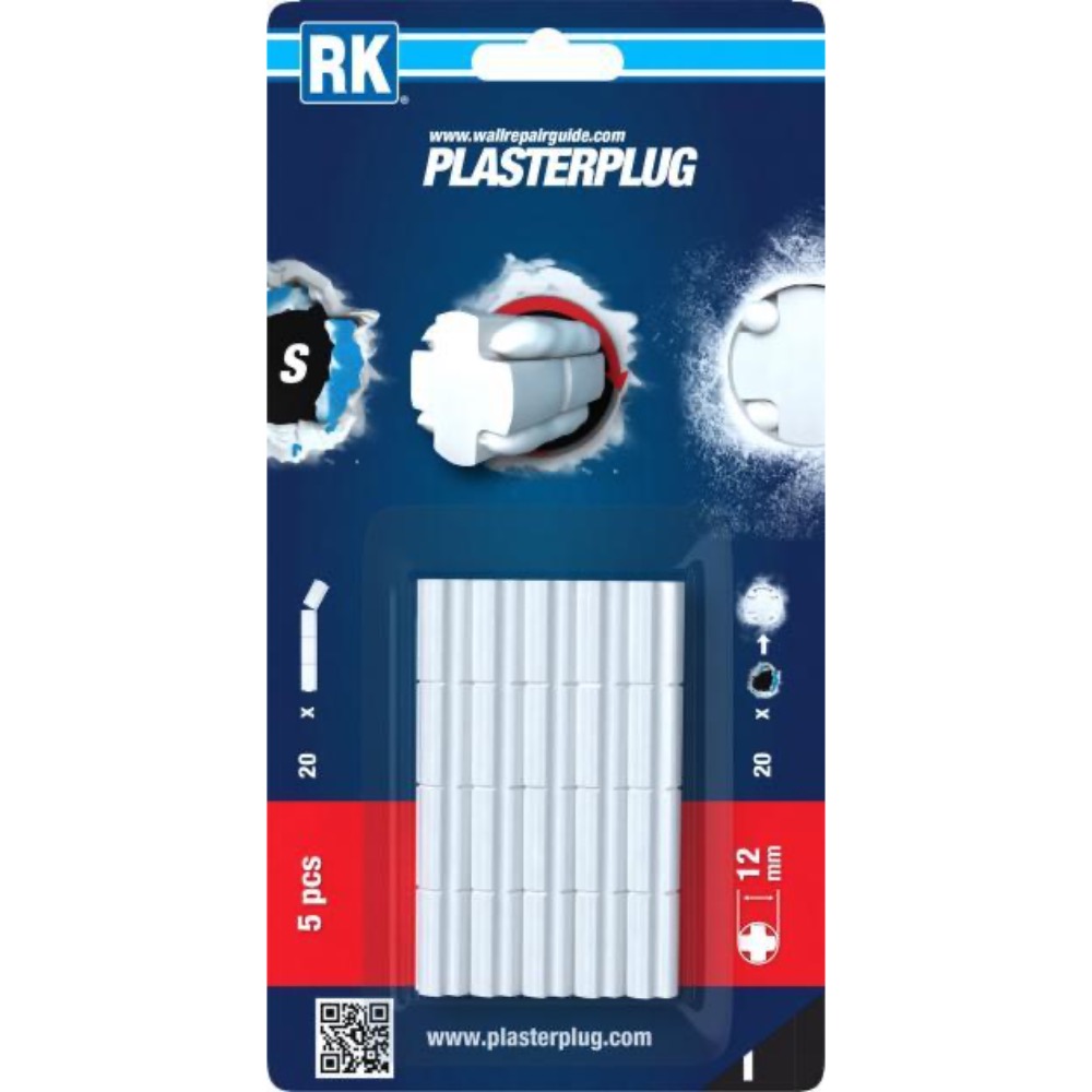 KIPSPLAADI PARANDUSKOMPLEKT RK PLASTERPLUG S 12MM 5TK/PK