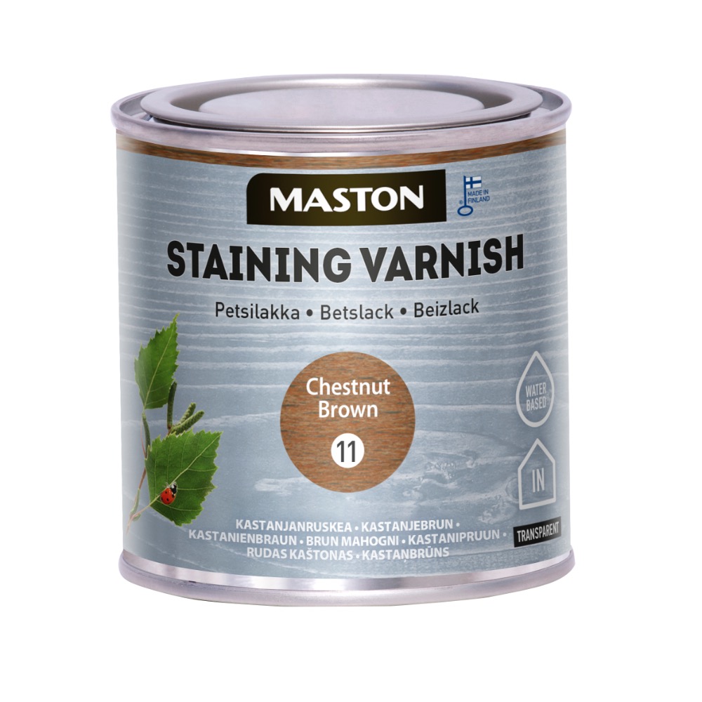 PEITSLAKK 11 KASTANIPRUUN 250 ML MASTON